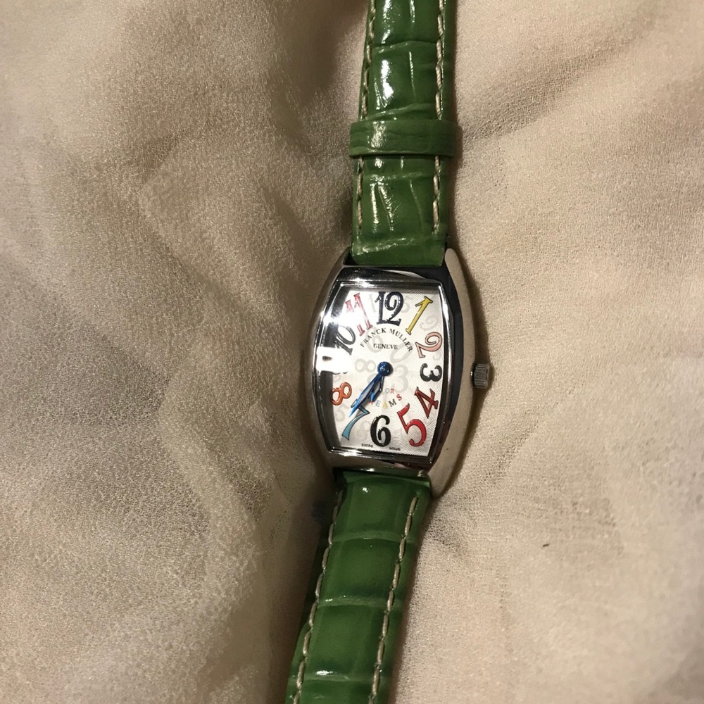 Franck Muller Color Dreams Green Gatorskin Watch